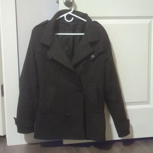 Gray peacoat